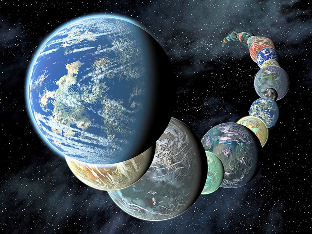 Artist's impression of many rocky, potentially habitable planets. Image credit: NASA/JPL-Caltech/R. Hurt (SSC-Caltech)